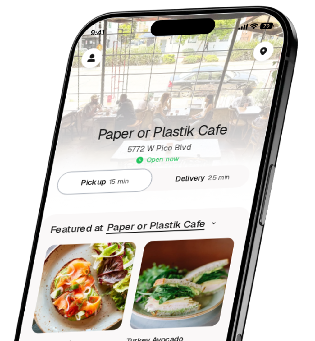 Paper or Plastik Cafe app preview