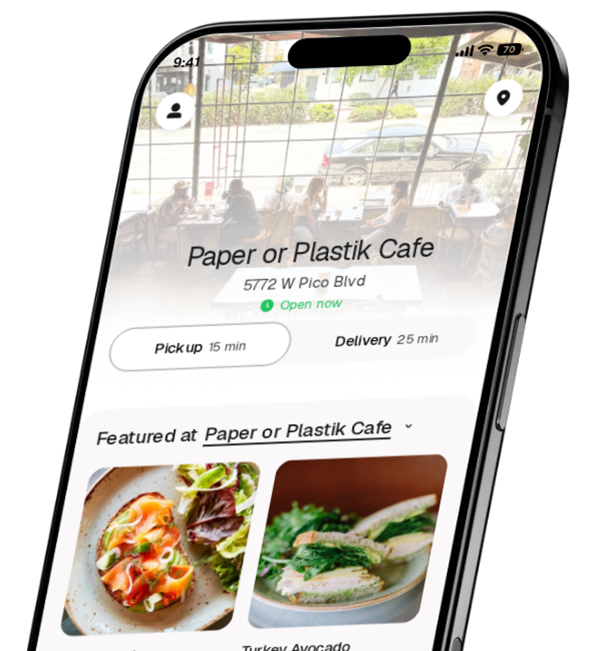 Paper or Plastik Cafe app preview