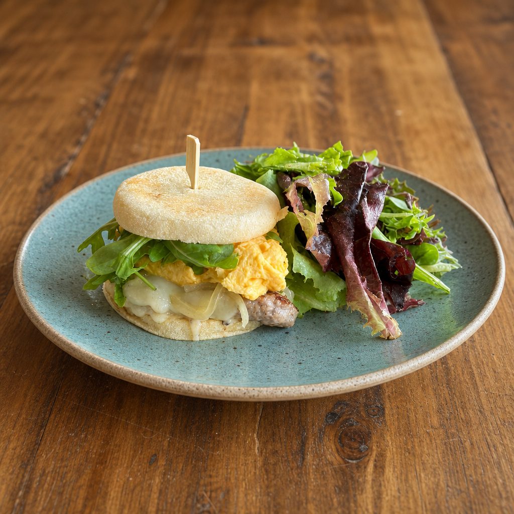 Sausage, Egg'N'Cheese Sandwich.