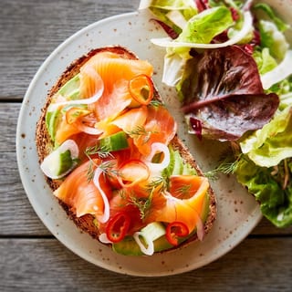 Smoked Salmon & Avocado Tartine