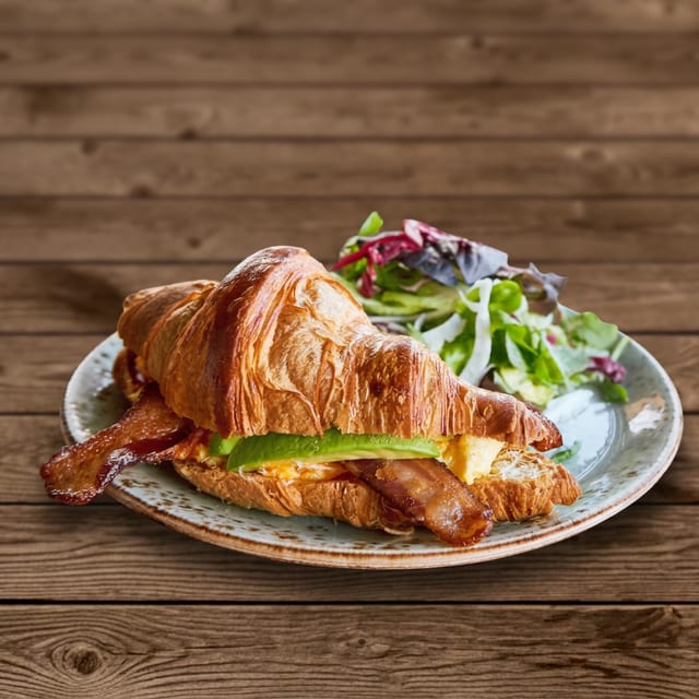 Croissant Breakfast Sandwich.