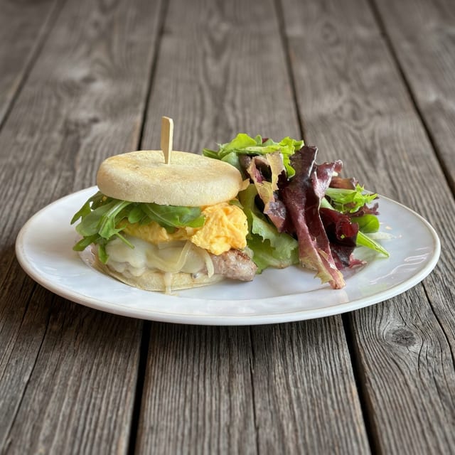 Sausage, Egg'N'Cheese Sandwich.